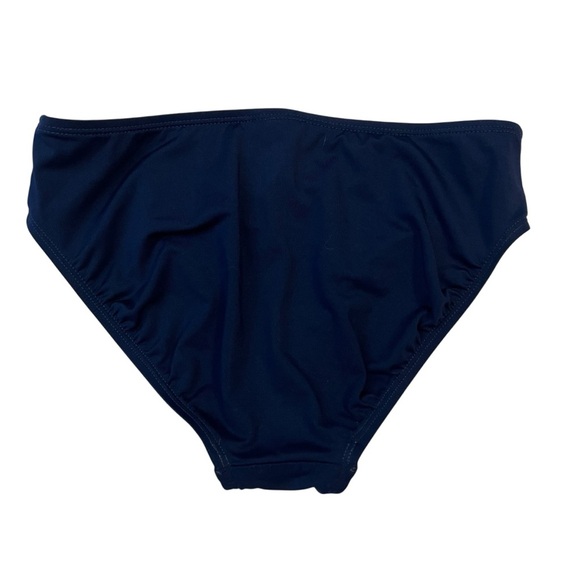 Lands’ End Girls Swim Set Top Sz 10 Bottoms Sz 8 Navy White Polka Dot Tankini - Picture 7 of 8